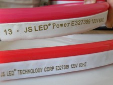 mini red LED border, side